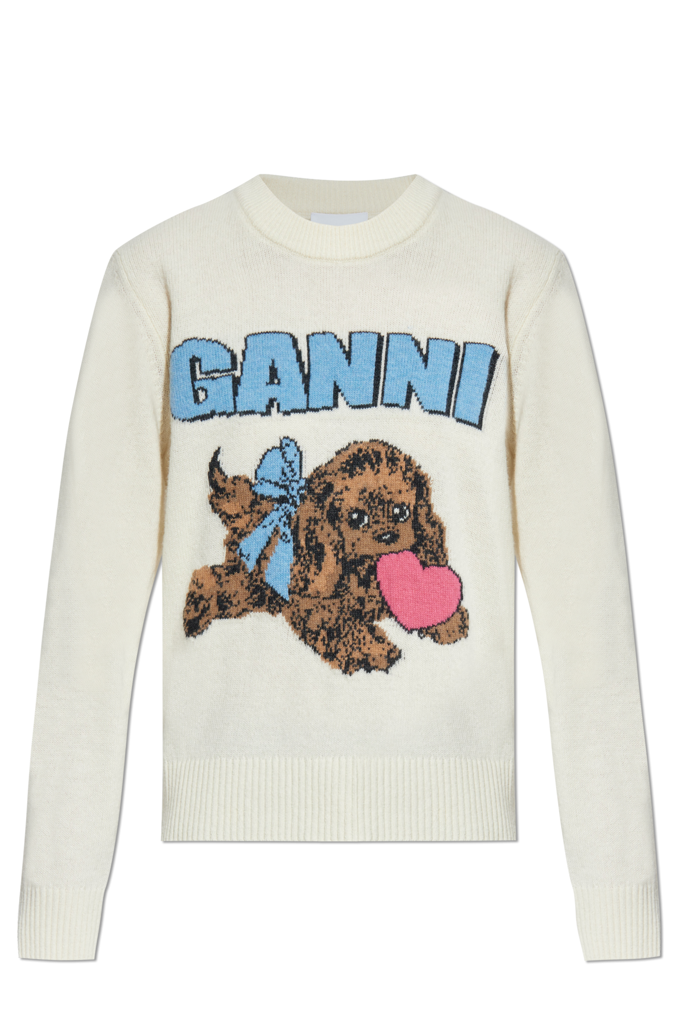 Ganni Sweater with a crew neck | Women's Clothing | Vitkac